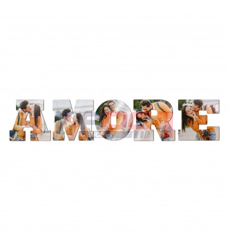 Ensemble de lettres H 14 cm épaisseur 3 mm en MDF pour former le mot AMORE (vendu à l'unité)