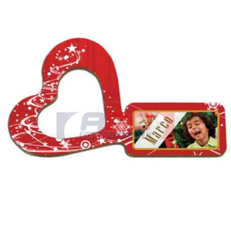 Anneau de serviette grand cœur en MDF 10,5 x 6,2 cm pour sublimation (vendu à l'unité)