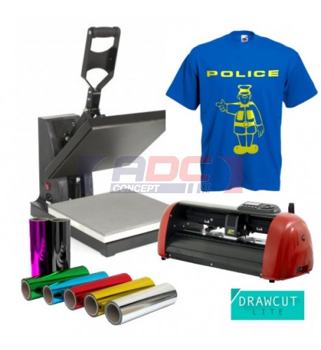 Atelier Textile Low Cost C30IV avec presse manuelle 38 x 38 cm
