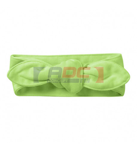 Bandeau pour bébé vert 100% polyester 65 x 5,5 cm (vendu à l'unité)