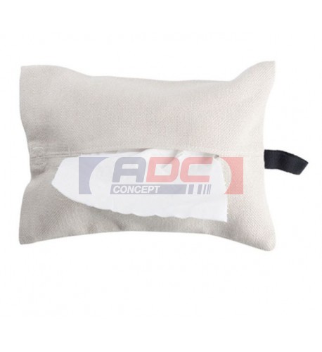 Etui en toile beige 24 x 18 cm personnalisable pour coton démaquillant (vendu à l'unité)