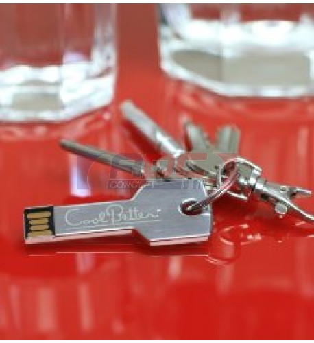Clé USB en forme de clé aluminium - Mémoire 8 Go
