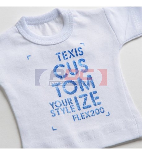 Flex PU 90 microns Hexis FLEX282 Bleu Pailleté