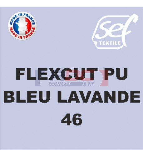 Vinyle thermocollant PU FlexCut X Bleu Lavande 46