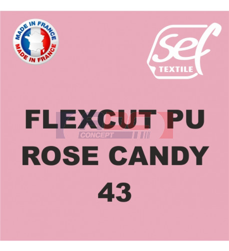 Vinyle thermocollant PU FlexCut X Rose Candy 43
