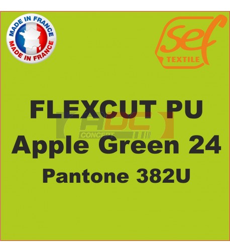 Vinyle thermocollant PU FlexCut Apple Green 24