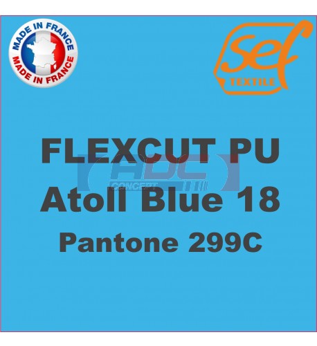 Vinyle thermocollant PU FlexCut Atoll Blue 18