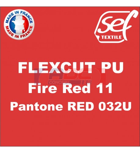 Vinyle thermocollant PU FlexCut Fire Red 11