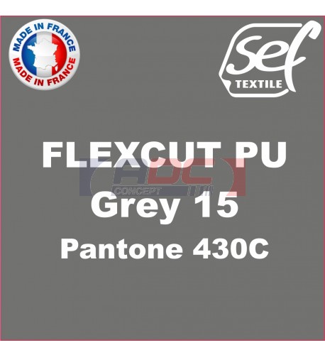 Vinyle thermocollant PU FlexCut X Grey 15