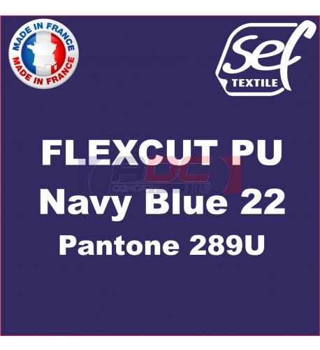 Vinyle thermocollant PU FlexCut Navy Blue 22