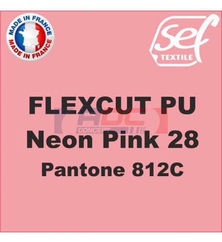 Vinyle thermocollant PU FlexCut Rose Fluo 28