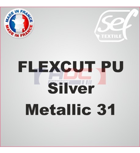 Vinyle thermocollant PU FlexCut X Silver Metallic 31