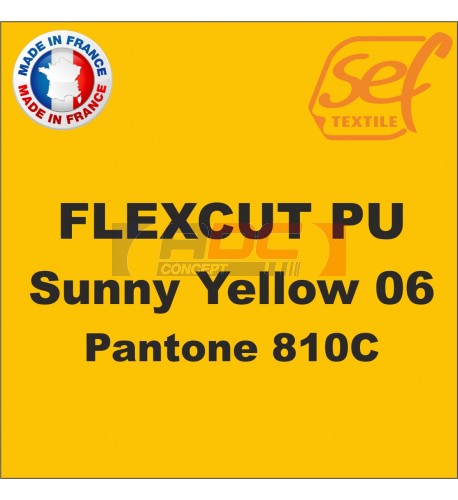 Vinyle thermocollant PU FlexCut X Sunny Yellow 06