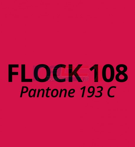 Vinyle thermocollant aspect et toucher velours Flock 108 Rouge