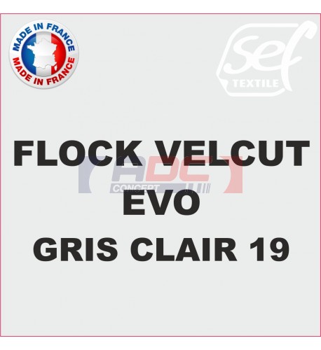 Flock VelCut Evo Gris Clair 19