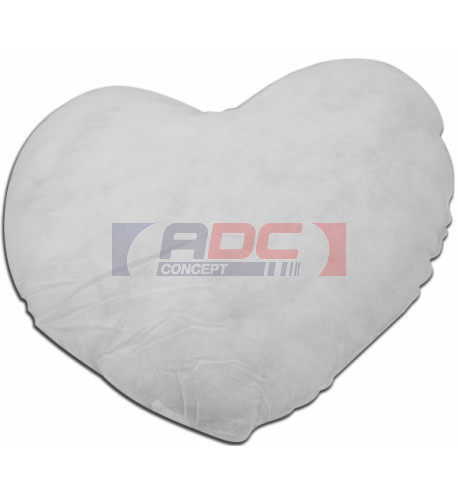 Garniture de coussin en ouate polyester indéformable cœur 42 x 38 cm (vendu à l'unité)