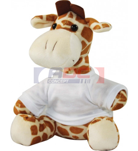 Peluche girafe H 22 cm (vendu à l'unité)