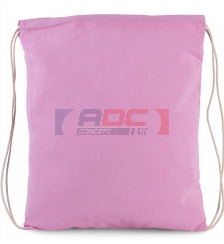 Petit sac à dos coton bio KI0147 (8 coloris) fermeture coulissante avec cordelette 30 x 36 cm (vendu à l'unité)