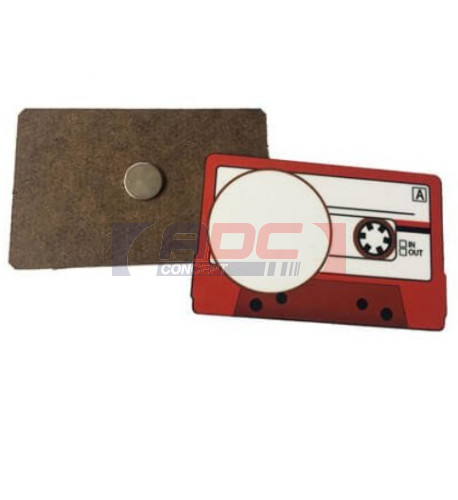 Magnet en MDF forme cassette 8 x 5 cm (vendu à l'unité)