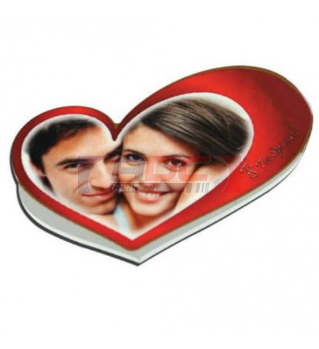 Magnet en MDF forme petit cœur 6 x 4 cm (vendu à l'unité)