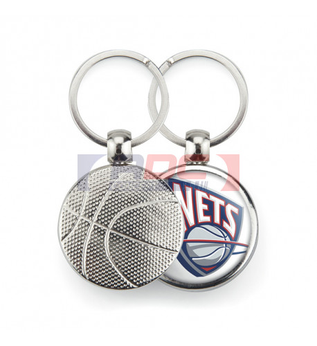 Lot de 100 porte-clés métalliques "MTK" Basket-ball
