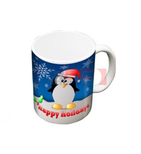Mini Mug blanc céramique traité polyester H 7,2 cm - Ø 6,2 cm (vendu à l'unité)