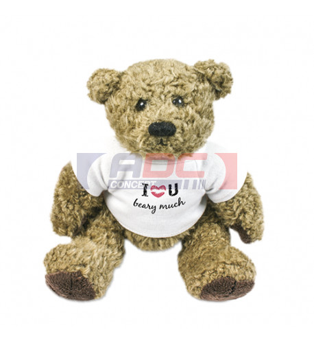 Peluche ours Barney H 16 cm (vendu à l'unité)