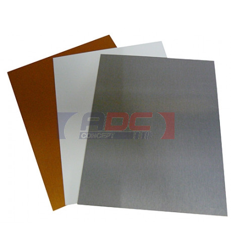 Plaque en aluminium 30,5 x 40 cm épaisseur 0,7 mm - 2 coloris