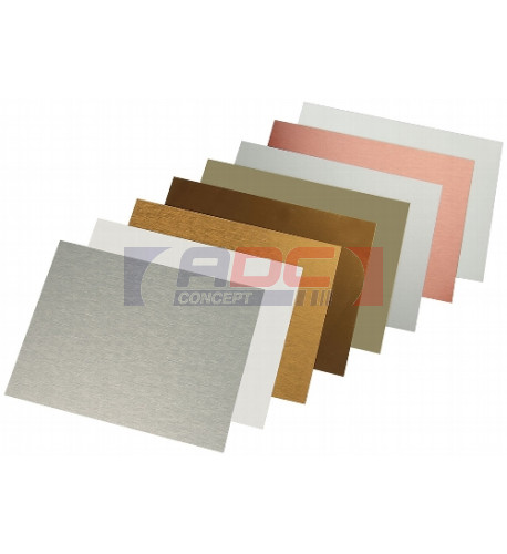 Plaque en aluminium 30,5 x 61 cm épaisseur 0,5 mm - 7 coloris