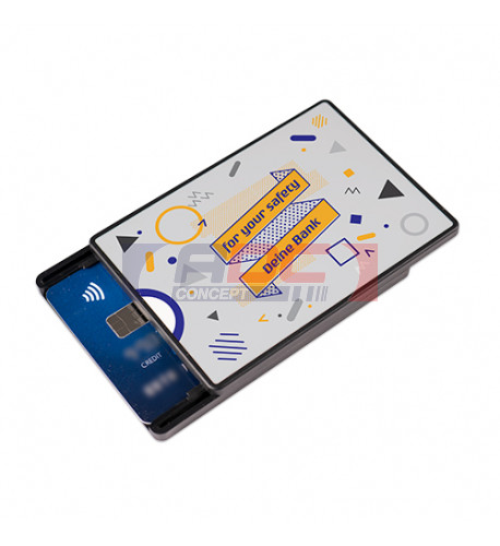 Porte-carte bancaire avec protection RFID pour 4 cartes maximum - ADC  Concept