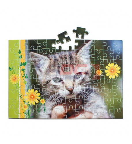 Puzzle blanc brillant 19 x 24 cm épaisseur 2 mm - 30 ou 80 pièces