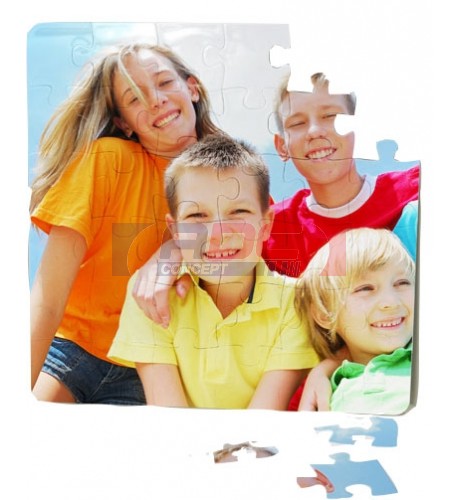 Puzzle en polymère carré 19,2 x 19,2 cm épaisseur 3 mm