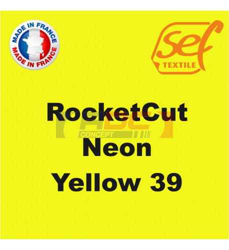 Vinyle thermocollant PU RocketCut Neon Yellow 39