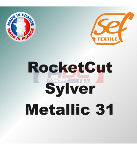 Vinyle thermocollant PU RocketCut Silver Metallic 31