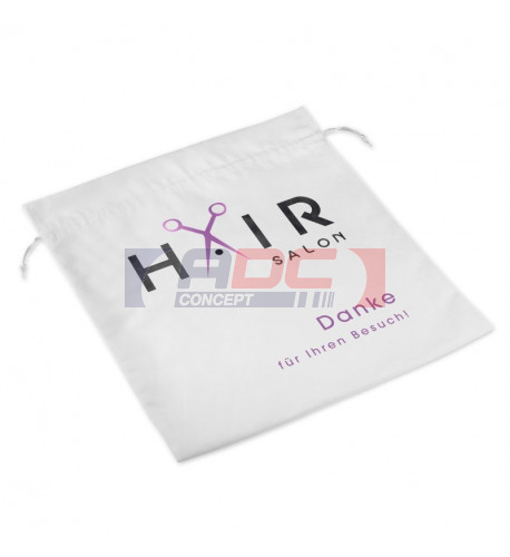 Sac blanc avec cordelettes Sublistar® pour cadeaux 35 x 38 cm (vendu à l'unité)