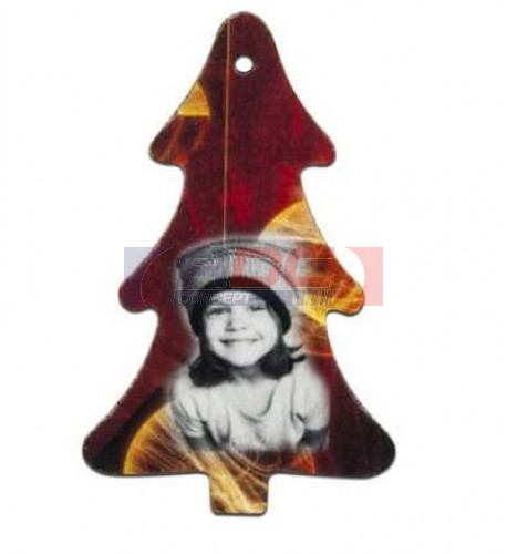 Décoration de Noël en feutrine à suspendre forme sapin de Noël 5,5 x 9 cm (vendu à l'unité)