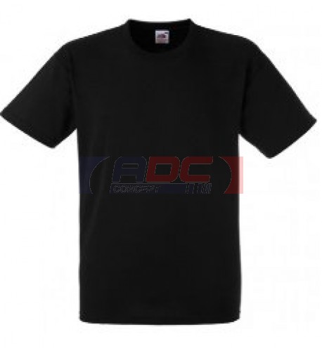 Tee-shirt noir 100% coton 185 gr/m² S à XXXL