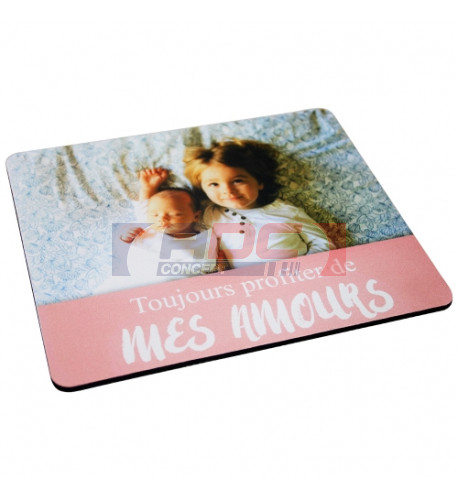 Tapis de souris Sublistar® rectangulaire 19 x 23 cm épaisseur 5 mm