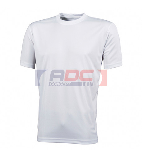 Tee-shirt homme sport respirant blanc 150 gr/m² - 6 tailles (vendu à l'unité) 