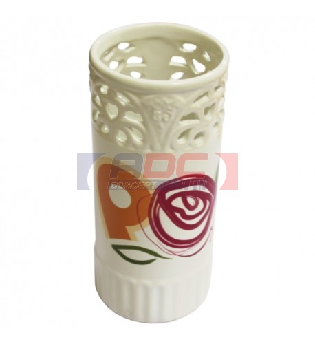 Vase en céramique émaillé pour sublimation H 19.5 cm Ø 8.5 cm