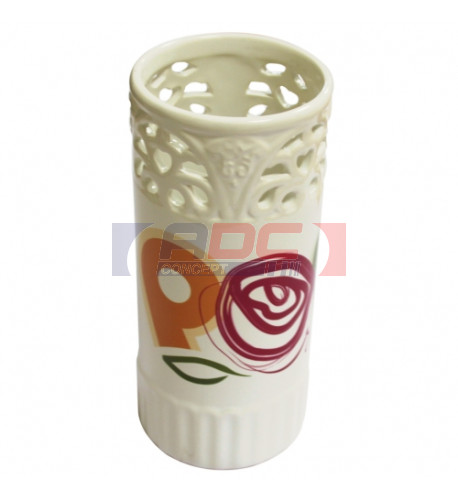 Vase en céramique émaillé Ø 8,5 cm H 19,5 cm (vendu à l'unité)
