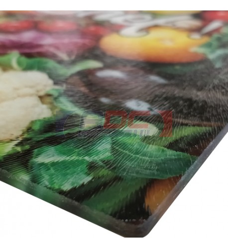 Planche à découper en verre 28,5 x 39 cm personnalisable sublimation