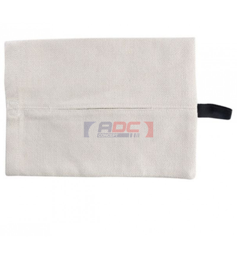 Pochette à Mouchoir Brodée Main - Motif Muguet - Coton Blanc - Fait Main En Inde