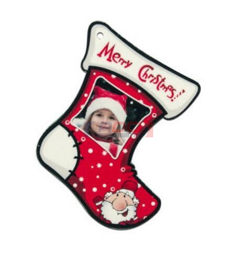 Décoration de Noël en feutrine à suspendre forme Chaussette de Noël 10