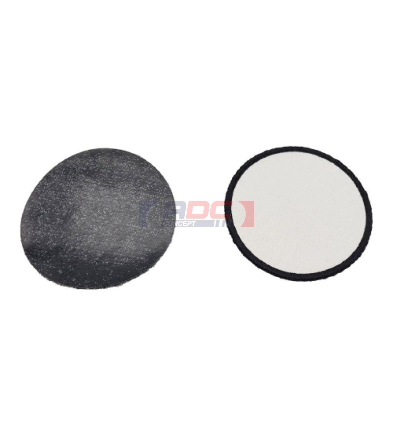 Ecusson thermocollant rond Ø 8 cm avec bourdon noir à velcro - ADC Concept