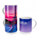 Mug en céramique, superposable 300ml, qualité Black Orca H 95 mm - Ø 80 mm (vendu à l'unité)