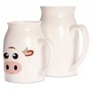 Pot à lait en céramique blanche traité polyester - Contenance 320 ml et 450 ml
