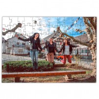Puzzle en bois 25 x 36 cm avec 150 pièces ép. 3 mm
