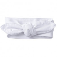 Bandeau pour bébé blanc satinée 100% polyester 65 x 6,7 cm (vendu à l'unité)