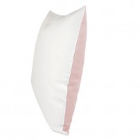 Housse de coussin bicolore rose 40 x 40 cm surface structurée (vendu à l'unité)